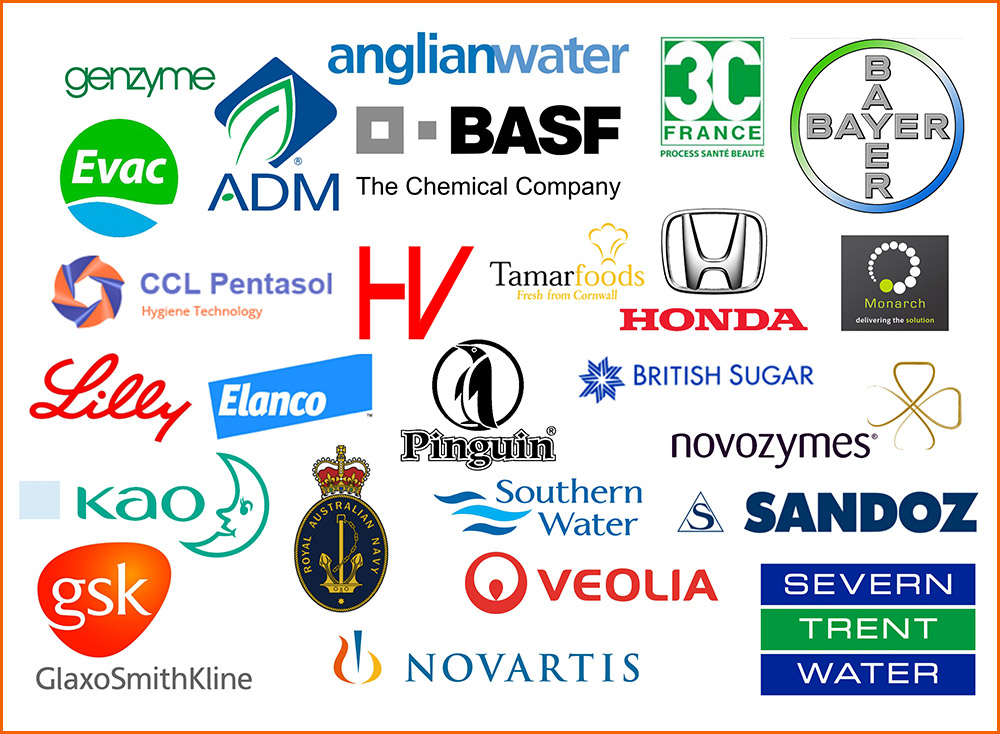 Hycontrol foam control customers include Genzyme, Anglian Water, BASF, CCL Pentasol, Tamar Foods and Monarch Chemicals