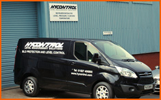 A Hycontrol van at our headquarters